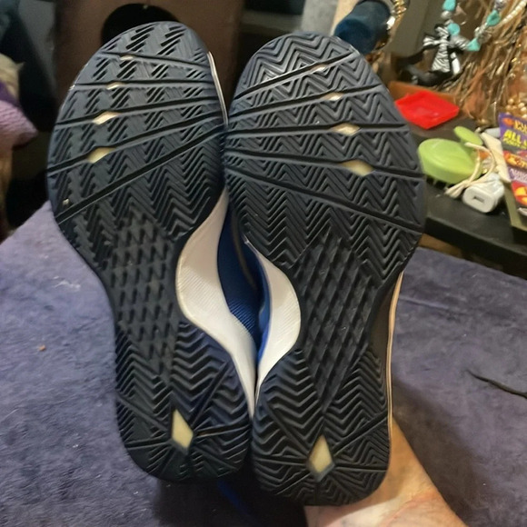 women’s Nike hyperquickness size 8 blue white sneakers athletic shoes hi top - Picture 8 of 9